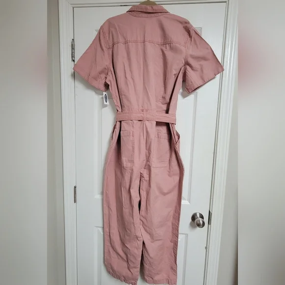 Old Navy NWT Tie-Belt Utility Canvas Jumpsuit Size Xl. - Picture 6 of 15